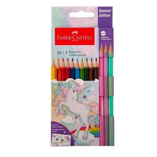photo1767698853 (1) مداد رنگی ۱۳ رنگ فابر کاستل Sparkle (۱۰+۳) | Faber-Castell Special Edition - Image 1